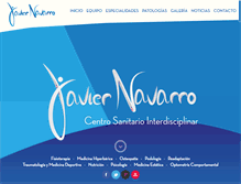 Tablet Screenshot of clinica-javiernavarro.com